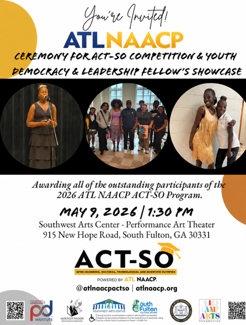 ATL NAACP Ceremony for ACT-SO Competition and Youth Democracy and Leadership Fellows Showcase